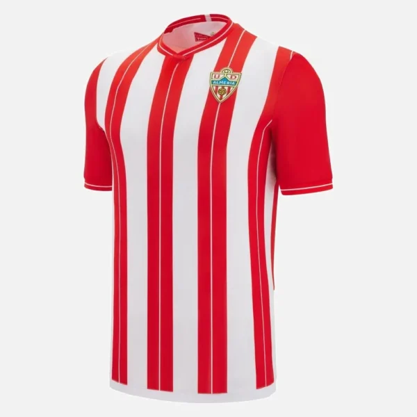 Home T-shirt - Red and white striped club emblem version of the official T-shirt, suitable for fans and supporters to wear.